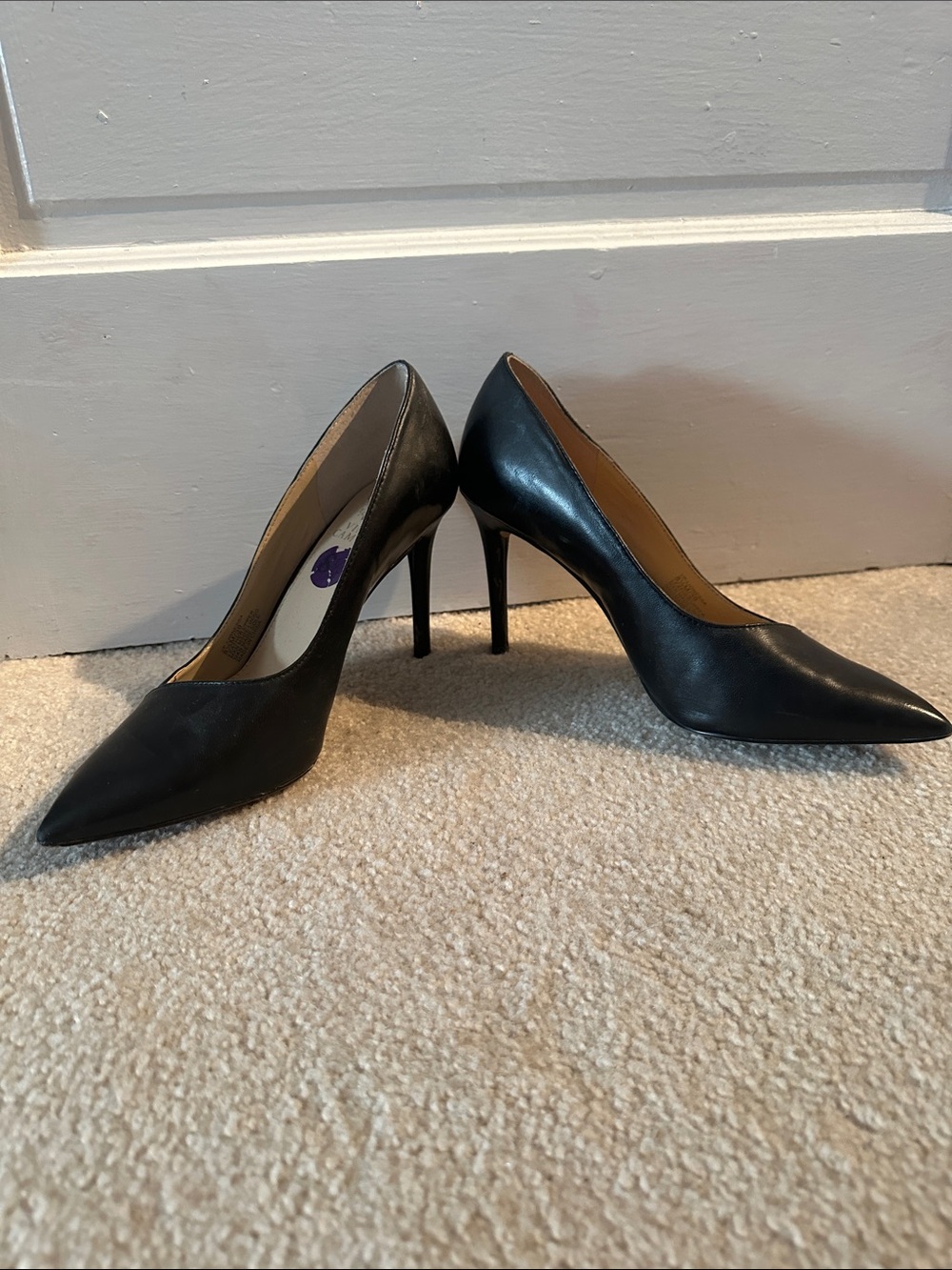 Vince Camuto Black Pointed Toe High Heel Pumps